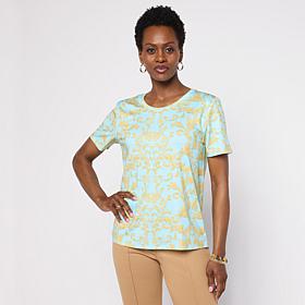 G by Giuliana Printed Knit Tee