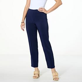 G by Giuliana Pull-On Straight-Leg Ankle Pant