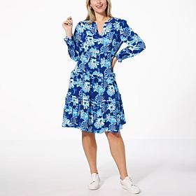 G by Giuliana Serafina Tiered V-Neck Dress