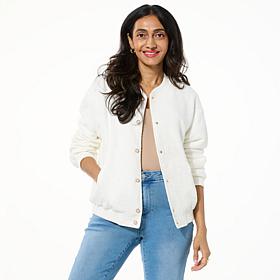 G by Giuliana Slub Knit Bomber Jacket