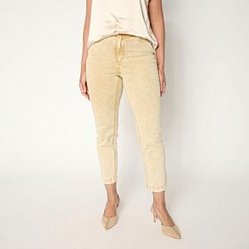 G by Giuliana Stretch Denim Straight-Leg Cropped Jean