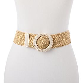 G by Giuliana Stretch Raffia Belt