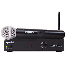 Gemini UHF-01M Single Handheld Wireless Microphone System