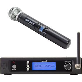 Gemini UHF-6100M UHF Single Handheld Wireless Microphone System