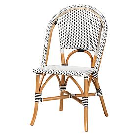 Genica Rattan Dining Chair with Openwork Back, 36.75"H