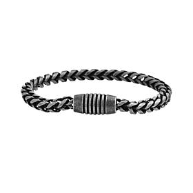 Geoffrey Beene Men's Stainless Steel Franco Chain Bracelet