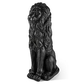 Glitzhome Oversized Regal Guardian Lion Statue 36.25" H