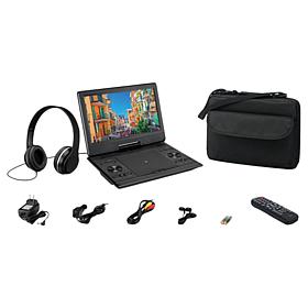 GPX 12" Portable Bluetooth DVD Player w/Carry Bag, Headphones & Remote