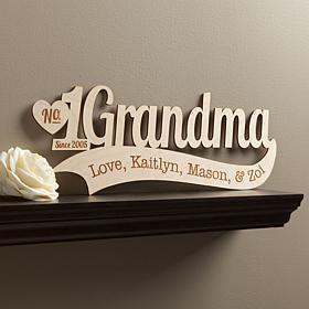 "Grandma" Personalized Wood Plaque