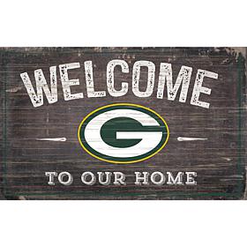 Green Bay Packers 11x19 Welcome to our Home Sign 
