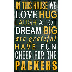 Green Bay Packers In This House Sign