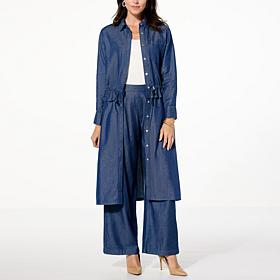 GREY by Jhoan Sebastian Grey Convertible Chambray Duster