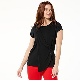 GREY by Jhoan Sebastian Grey Drape-Front Tee