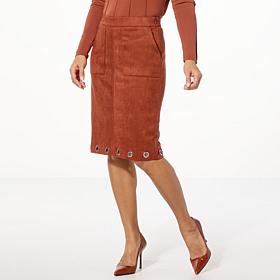 GREY by Jhoan Sebastian Grey Faux Suede Capsule Skirt