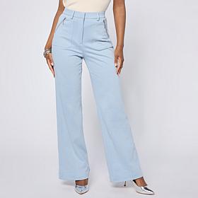 Grey by Jhoan Sebastian Grey Flared Denim Knit Pant