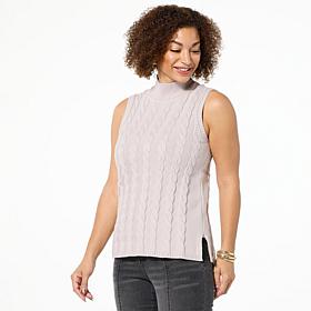 GREY by Jhoan Sebastian Grey Sleeveless Mock Neck Sweater