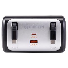 Griffin PowerJolt Backseat Car Charger with Retractable Cable