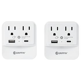 Griffin Wall Charger 2pk w/ Night Light