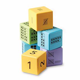 hand2mind Set of 16 Multiple Rep Foam Number Representation Dice