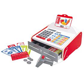 Hape: Beep 'N' Buy Cash Register, 24pc Lights & Sounds Wooden Toy