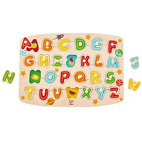 Hape Colorful Alphabet Peg Puzzle for Toddlers