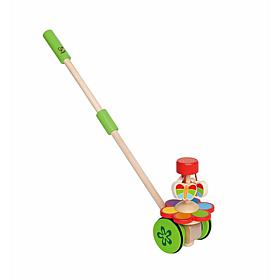 Hape Wooden Push & Pull Dancing Butterflies Walking Toy