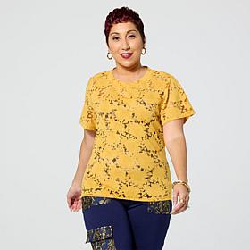 Harlem's Fashion Row x In Earnest by Byron Lars Burnout Top