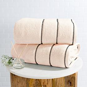Hasting Home Bath Sheet Set - 2 Piece