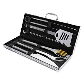 Hastings Home Stainless BBQ Grilling Utensil Set