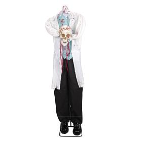 Haunted Hill Farm 5.2-Ft. Standing Shaking Headless Doctor Animatronic