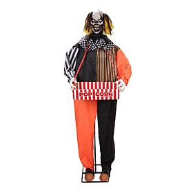 Haunted Hill Farm 5.6-Ft. Standing Suddenly Surprise Clown Animatronic