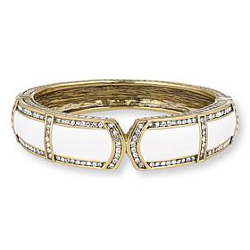 Heidi Daus Bar Harbor Crystal and Enamel Bangle Bracelet