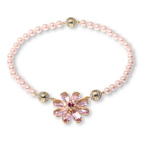 Heidi Daus La Dolce Vita Flower Pendant with Convertible Necklace