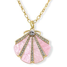 Heidi Daus Shell-Tastic Mother-of-Pearl Color Pendant Necklace