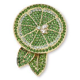 Heidi Daus Summer Citrus Lime Crystal Pin