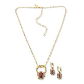 Heidi Daus You're Gonna Flip Pavé Crystal Convertible Jewelry Set