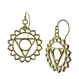 Heights Jewelers 14K Gold-Plated Throat Chakra Earrings