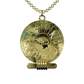 Heights Jewelers Gold-Plated Queen Nefertiti's Medallion Necklace