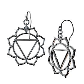 Heights Jewelers Sterling Silver Solar Plexus Chakra Earrings