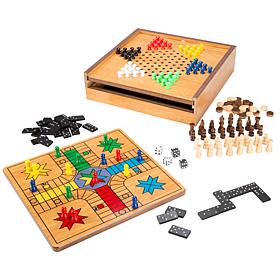 Hey! Play! 7-in-1 Combo Game - Chess  Ludo  Chinese Checkers   More