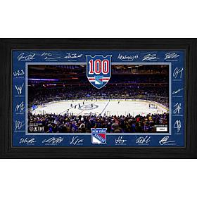 Highland Mint 2025–26 New York Rangers Signature Rink Framed Display