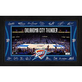 Highland Mint Oklahoma City Thunder Signature Court 12" x 20" Print