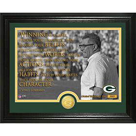 Highland Mint Vince Lombardi Quote Bronze Coin Photo Mint