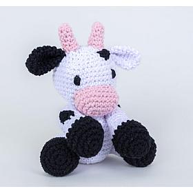 Hoooked Amigurumi DIY Kit w/Eco Barbante Yarn-Cow Kirby - Lotus