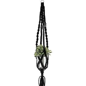 Hoooked Macrame Hanging Basket Kit with Zpagetti Yarn - Black