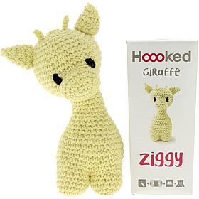 Hoooked Ziggy Giraffe Kit with Eco Barbante Yarn - Popcorn