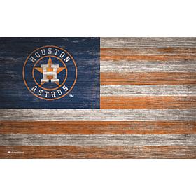 Houston Astros Distressed Flag 11x19