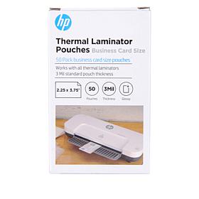 HP 50-pack 2.25" x 3.75" Business Card Laminator Pouches