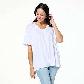 HUE All-Day Comfy Knit Oversized Boyfriend Tee