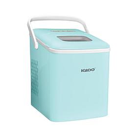 Igloo IGLICEB26HNAQ Ice Maker with Handle, Aqua